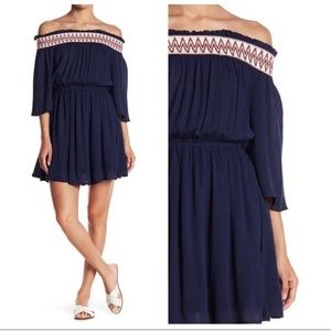 Romeo + Juliet Couture Off Shoulder Gauze Dress